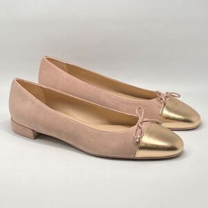 Stuart Weitzman Cap Toe Suede Ballet Flats size 9.5